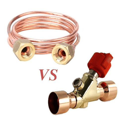 Comparisons between the Electronic Expansion Valve and the Capillary Tube